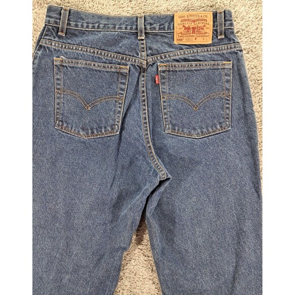 VTG Y2K Levi's 550 Relaxed Fit Tapered Leg High Rise Mom Jeans Sz 14 MIS L - Picture 8 of 12